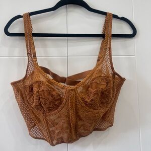 Caramel brown Corset Bra by Out from Under
